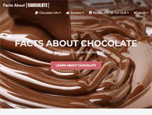 Tablet Screenshot of facts-about-chocolate.com